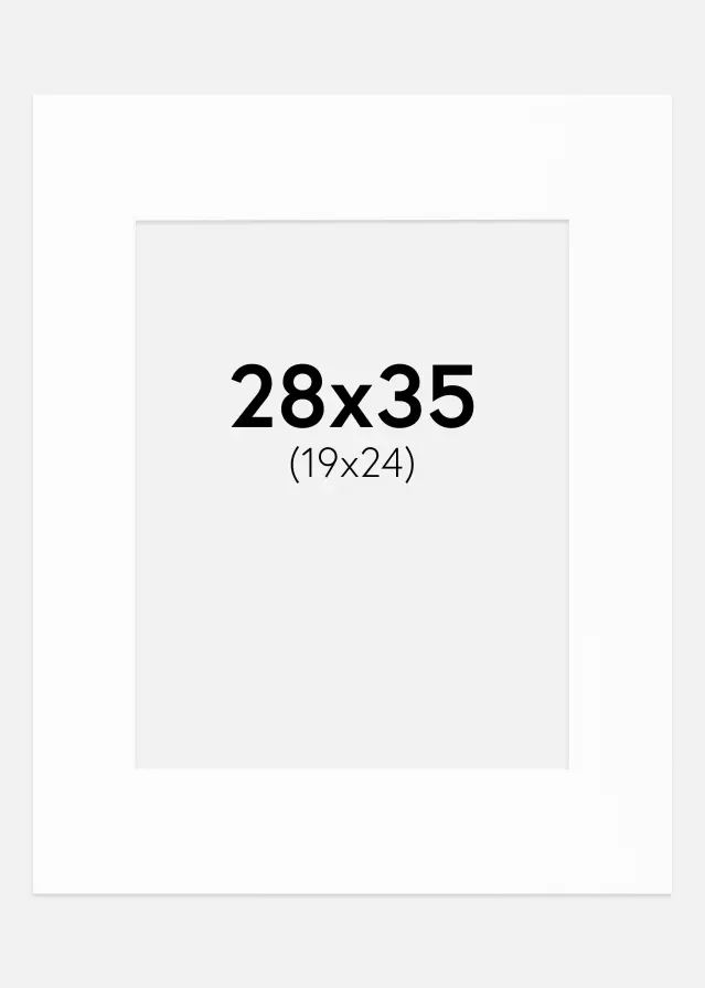 Paspartu Canson Alb Margine albă 28x35 cm (19x24)