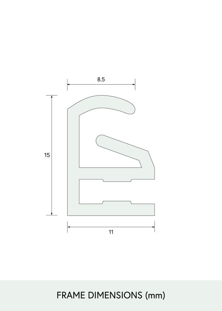 Ramă de puzzle Negru 70x100 cm