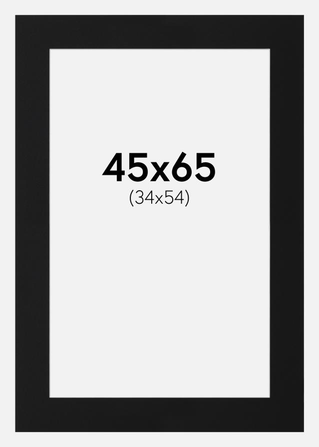 Paspartu Negru Standard (Miez Alb) 45x65 cm (34x54)