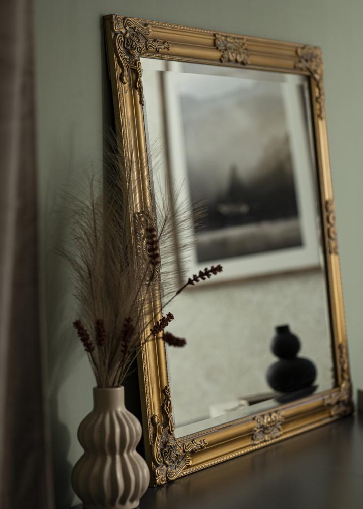 Oglindă Bologna Auriu 80x80 cm