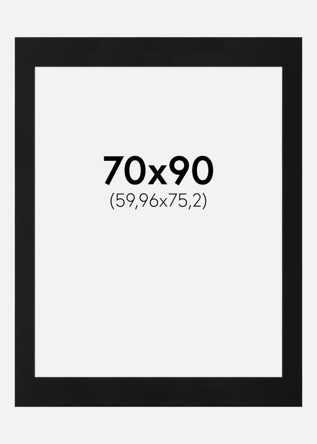 Paspartu Negru Standard Margine albă 70x90 cm (59,96x75,2)