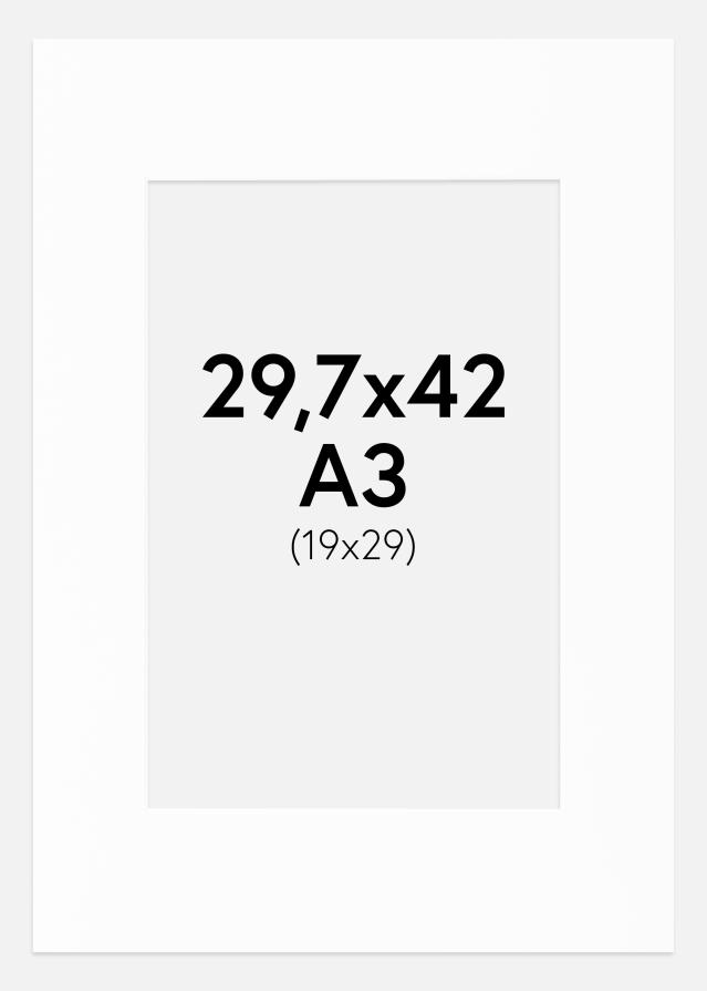 Paspartu Canson Alb Margine albă 29,7x42 cm (19x29)