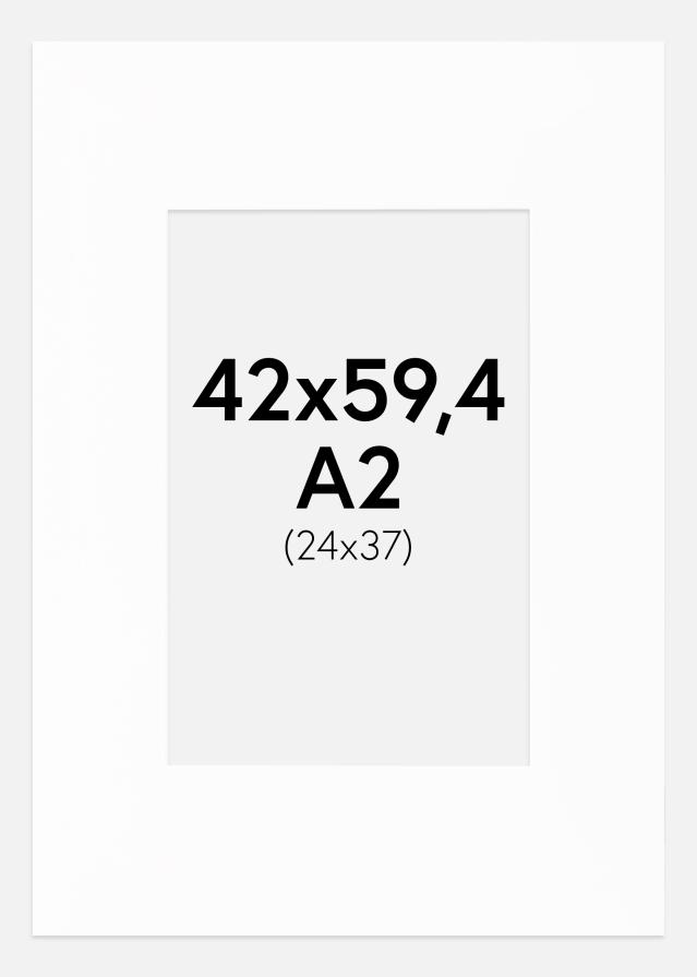 Paspartu Canson Alb Margine albă 42x59,4 cm (24x37)