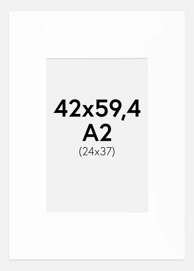 Paspartu Canson Alb Margine albă 42x59,4 cm (24x37)