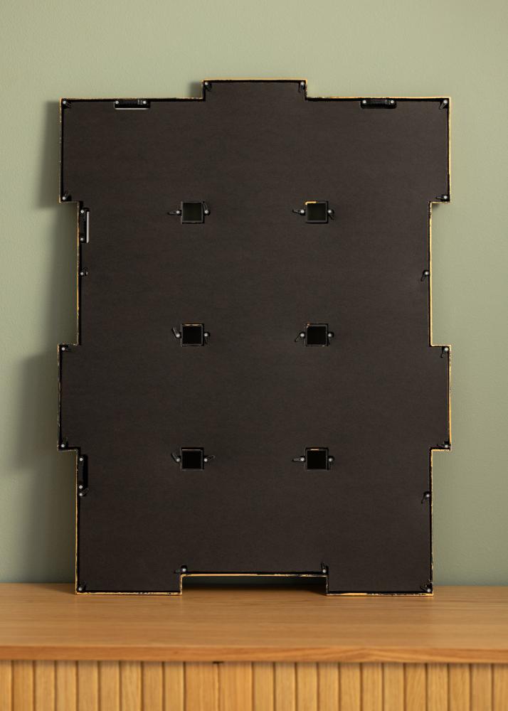 Retro Ramă pentru colaj Auriu mat - 12 Fotografii