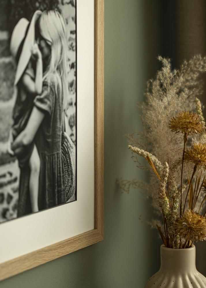 Paspartu Alb Margine neagră 20x25 cm (14x19 cm)