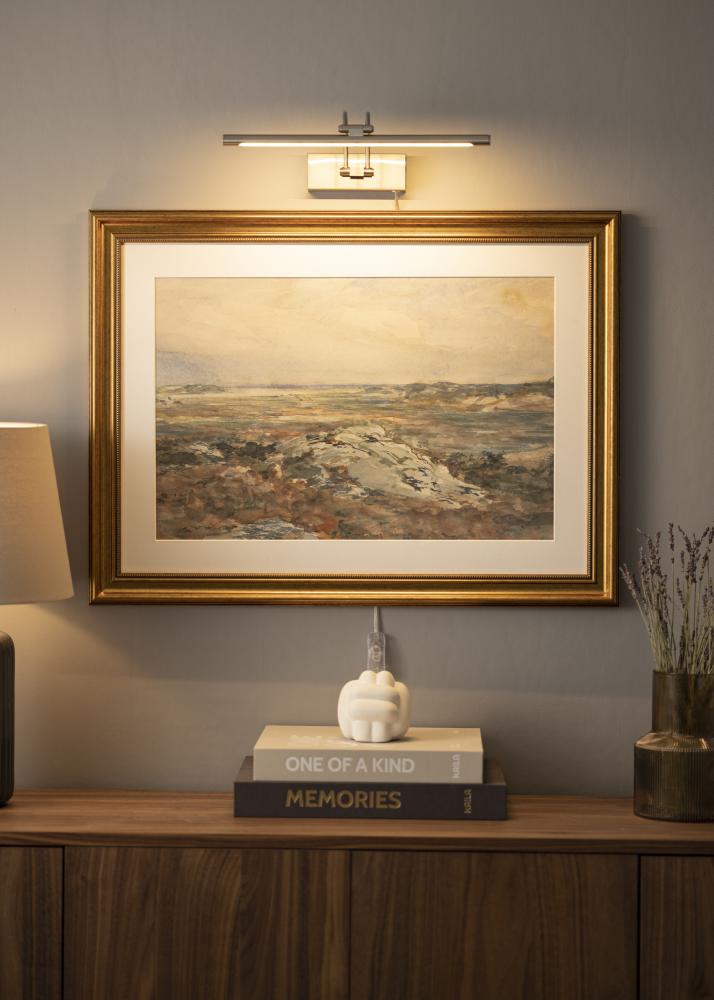 Gunnebo V962 LED pentru ramă 37 cm - Nichel