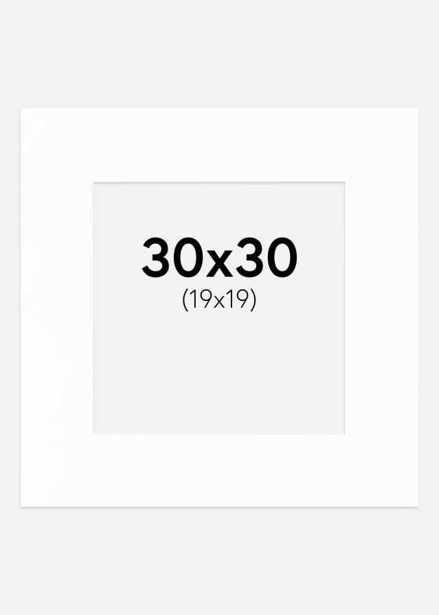 Paspartu Canson Alb Margine albă 30x30 cm (19x19)