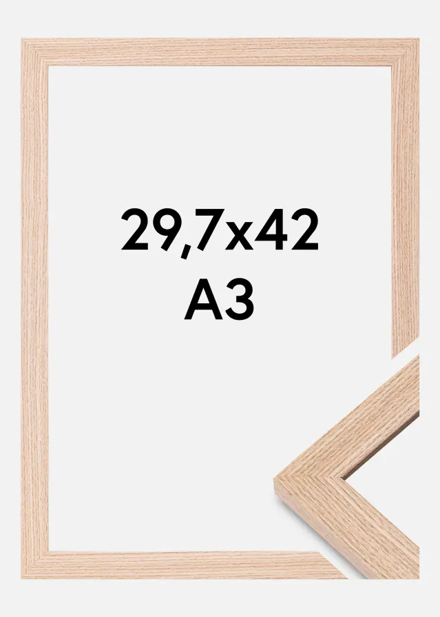 Ramă Deco Sticlă acrilică Stejar 29.7x42 cm (A3)