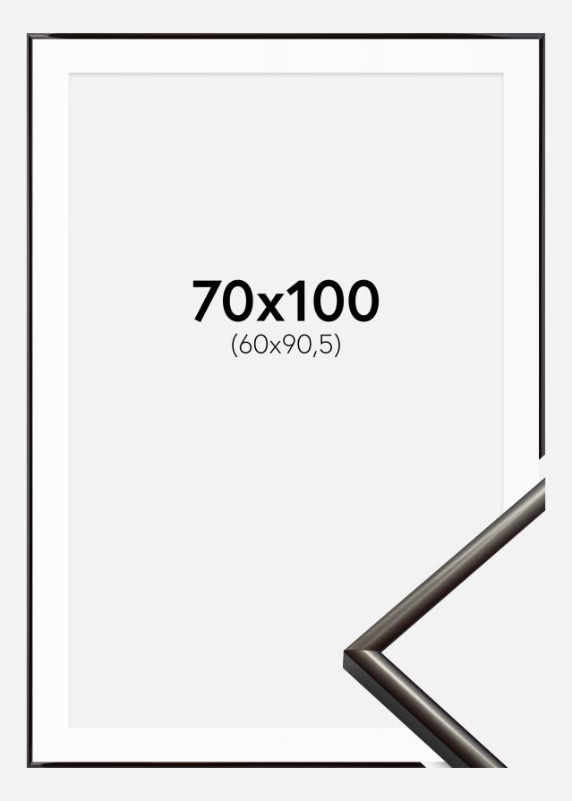 Ramă New Lifestyle Espresso Brown 70x100 cm - Paspartu Alb 61x91,5 cm