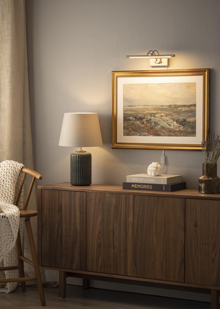 Gunnebo V962 LED pentru ramă 37 cm - Nichel