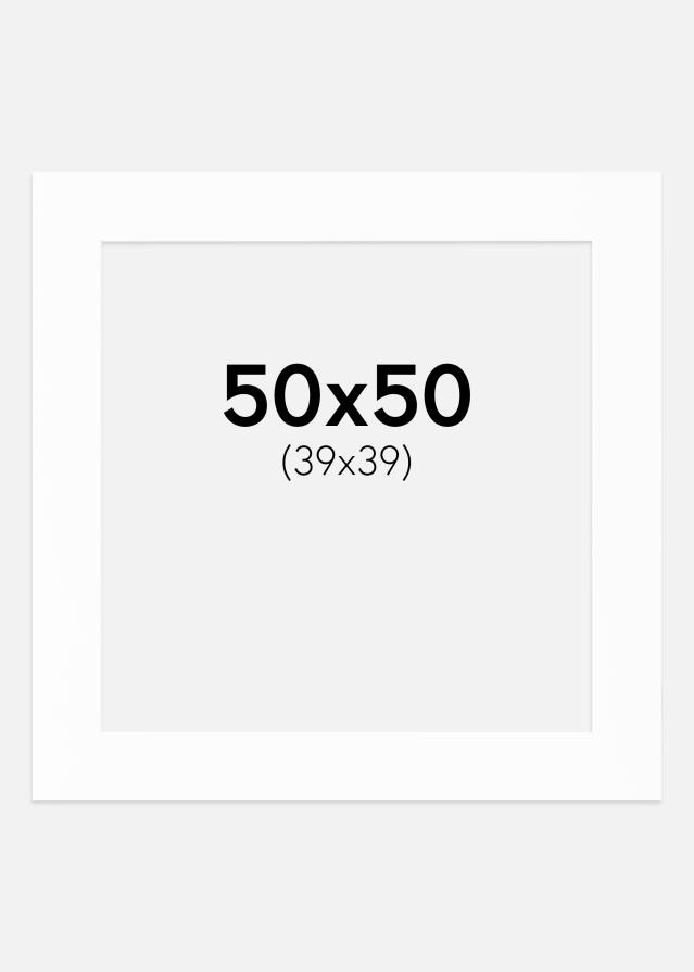 Paspartu Canson Alb Margine albă 50x50 cm (39x39)