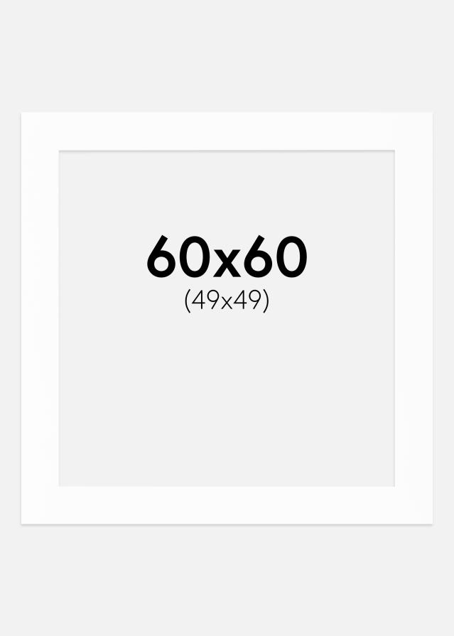 Paspartu Canson Alb Margine albă 60x60 cm (49x49)