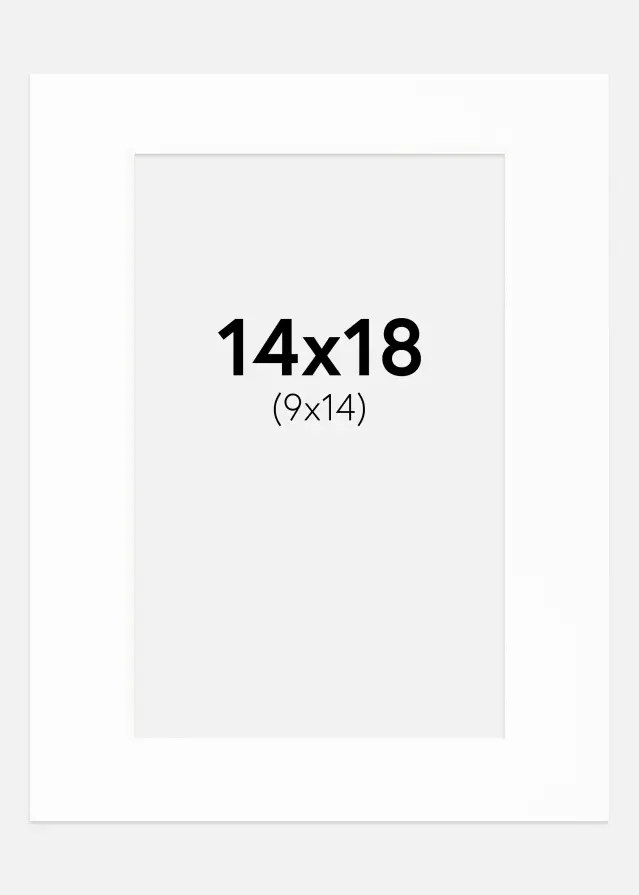 Paspartu Canson Alb Margine albă 14x18 cm (9x14)