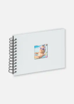 Fun Album pentru bebeluși Albastru - 23x17 cm (40 Pagini negre/20 foi)
