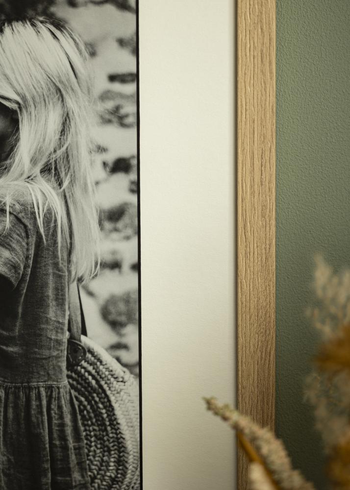 Paspartu Alb Margine neagră 20x25 cm (14x19 cm)