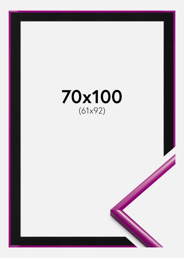 Ramă New Lifestyle Fuchsia 70x100 cm - Paspartu Negru 62x93 cm