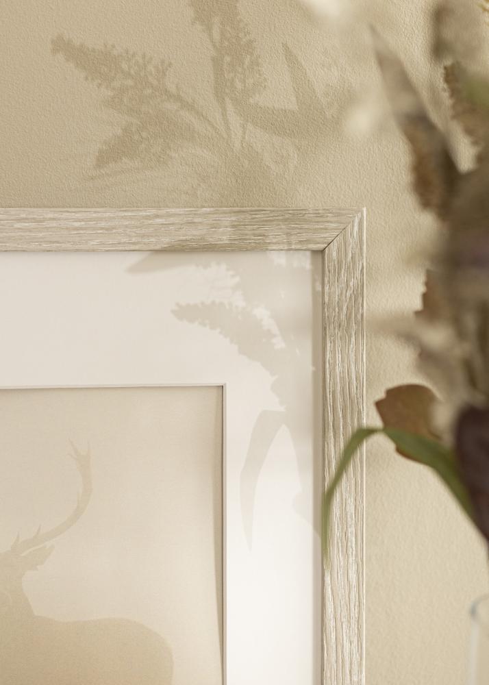 Ramă Stilată Sticlă acrilică Light Grey Oak 70x100 cm