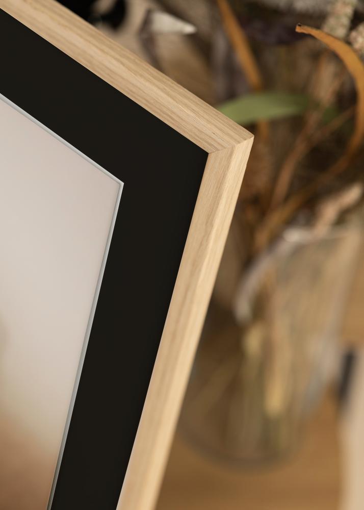 Ramă Edsbyn Stejar 20x30 cm - Paspartu Negru 15x21 cm (A5)