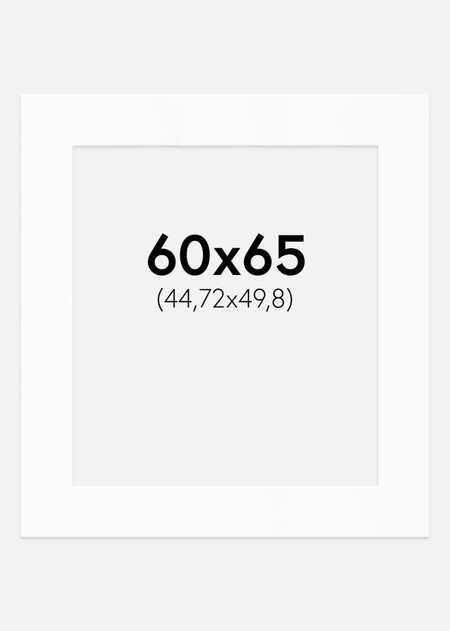 Paspartu Alb Standard (Miez Alb) 60x65 cm (44,72x49,8)