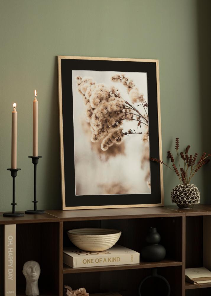 Ramă Edsbyn Stejar 20x30 cm - Paspartu Negru 15x21 cm (A5)