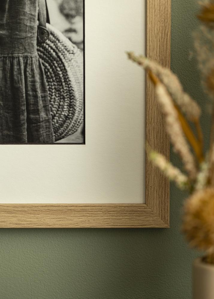 Paspartu Alb Margine neagră 20x25 cm (14x19 cm)