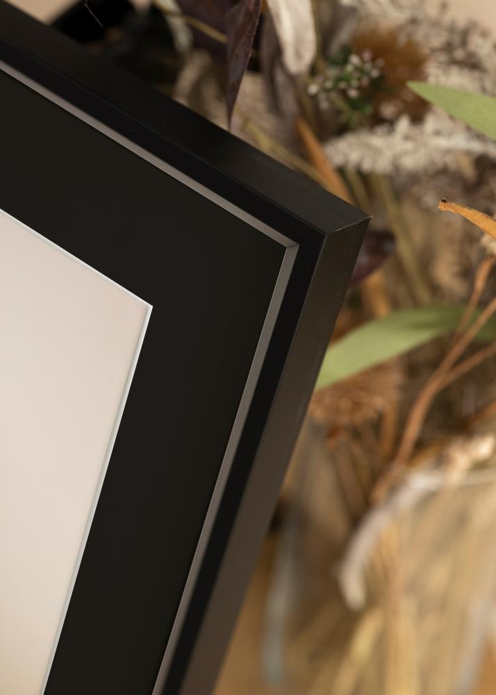 Ramă Globe Negru 50x60 cm - Paspartu Negru 35x45 cm