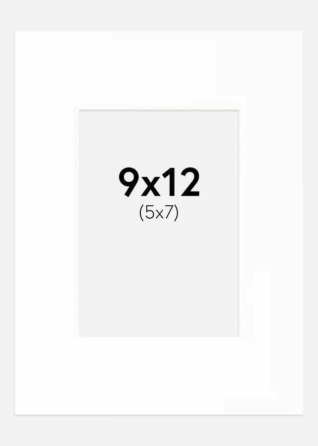 Paspartu Canson Alb Margine albă 9x12 cm (5x7)