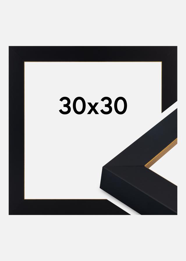 Ramă Sussex Sticlă acrilică Negru/Auriu 30x30 cm
