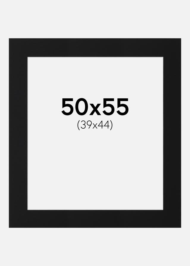 Paspartu Negru Standard (Miez Alb) 50x55 cm (39x44)