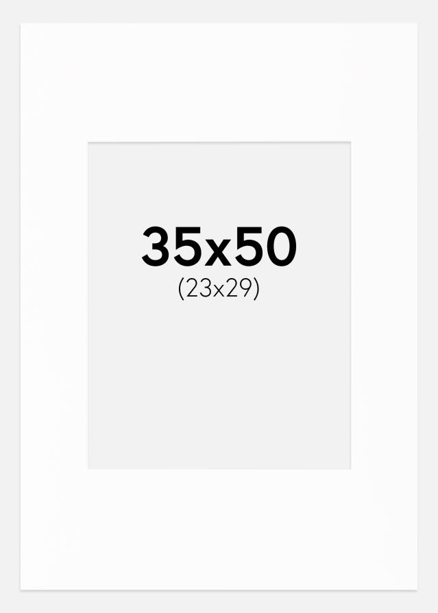 Paspartu Canson Alb Margine albă 35x50 cm (23x29)