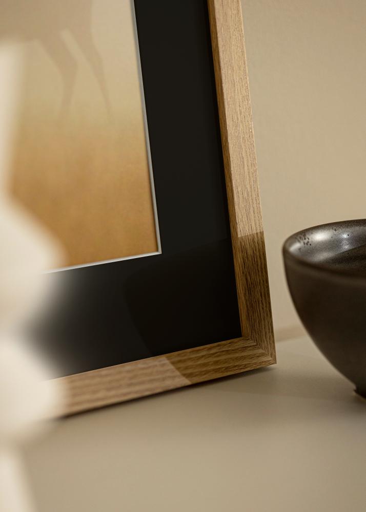 Ramă Selection Stejar 70x100 cm - Paspartu Negru 62x93 cm