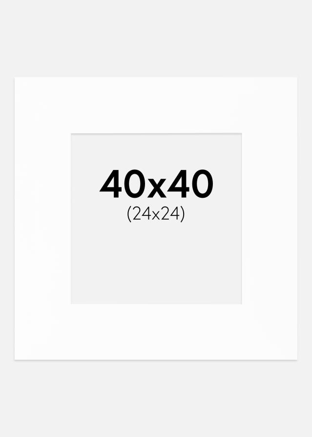 Paspartu Canson Alb Margine albă 40x40 cm (24x24)