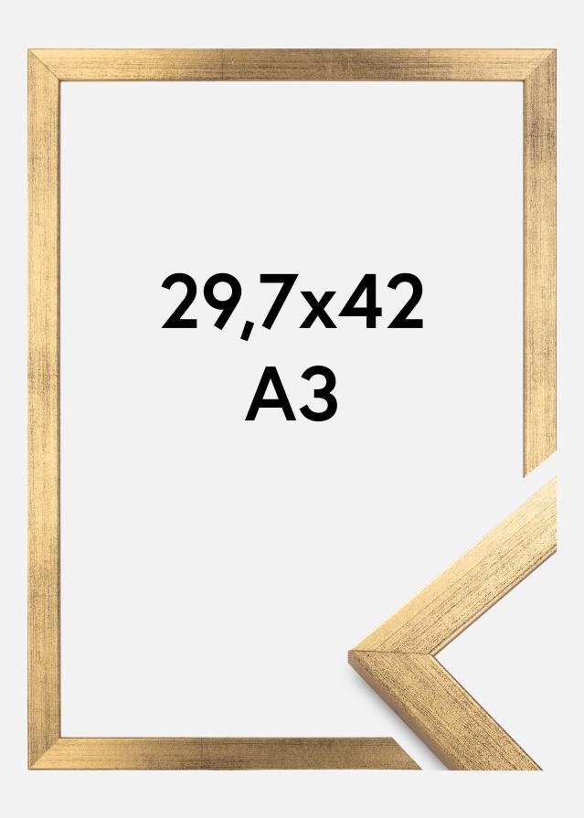 Ramă Stilată Sticlă acrilică Auriu 29,7x42 cm (A3)