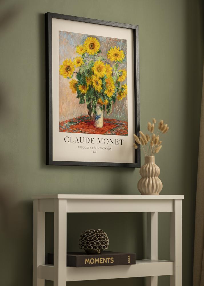 BGA Ramă tip cutie Sticlă acrilică Negru 50x100 cm