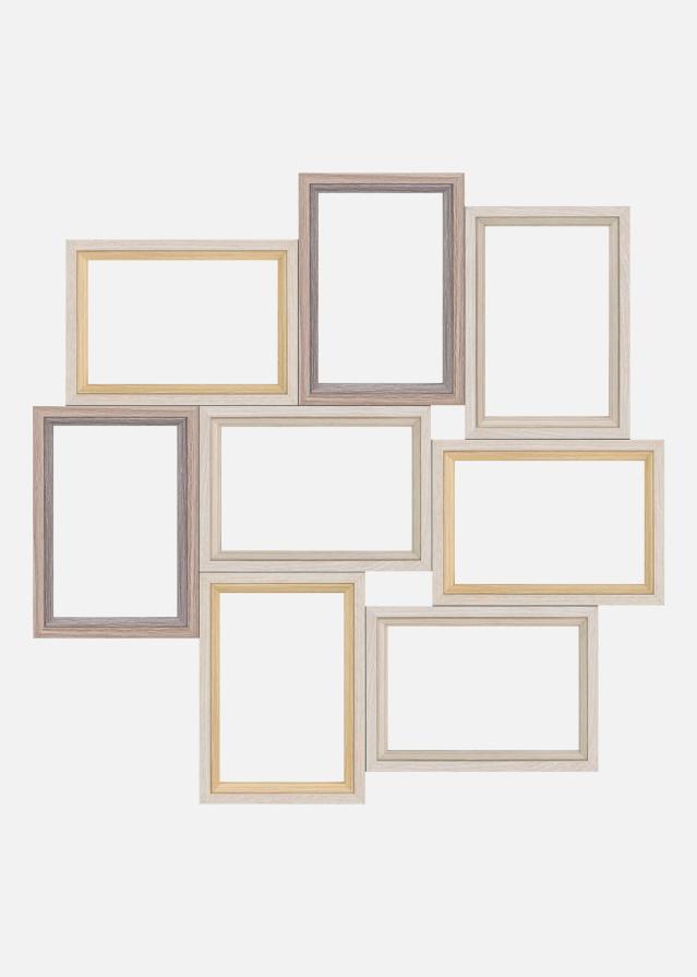 Zara 8Q Ramă pentru colaj Maro - 8 Fotografii