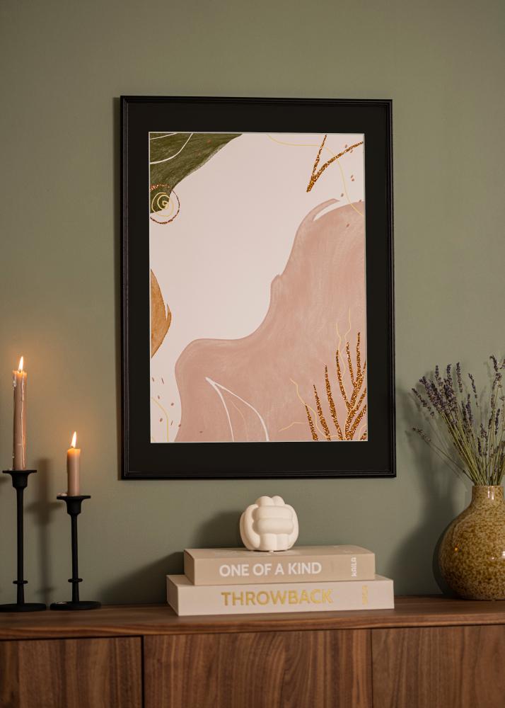 Ramă Horndal Negru 24x30 cm - Paspartu Negru 18x24 cm