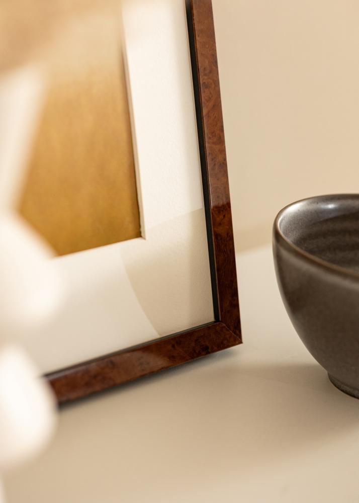 Ramă Ares Sticlă acrilică Burr Walnut 29,7x42 cm (A3)