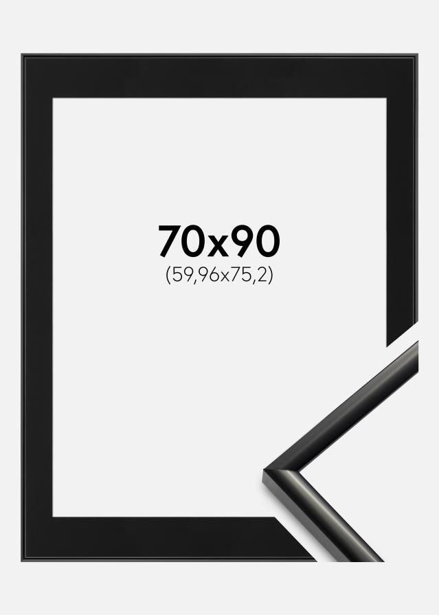 Ramă New Lifestyle Negru 70x90 cm - Paspartu Negru 24x30 inches