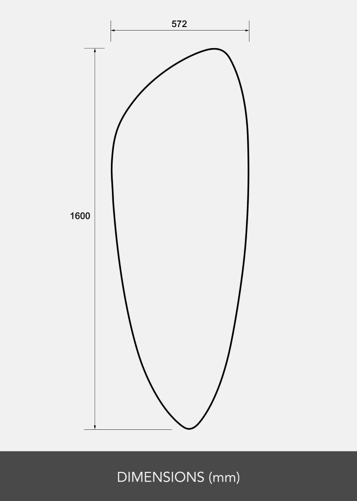 Oglindă Obelisk 160x57 cm