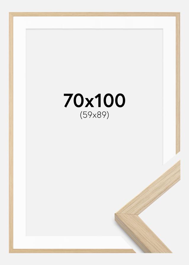Ramă Grimsåker Stejar 70x100 cm - Paspartu Alb 60x90 cm