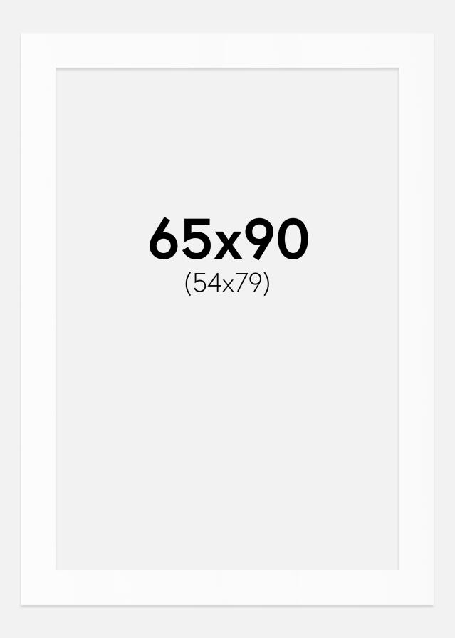 Paspartu Alb Standard (Miez Alb) 65x90 cm (54x79)