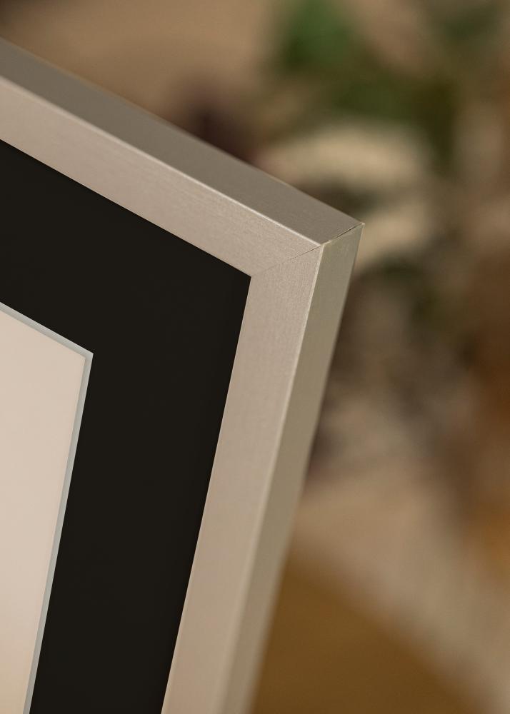 Ramă Selection Argintiu 70x100 cm - Paspartu Negru 62x93 cm