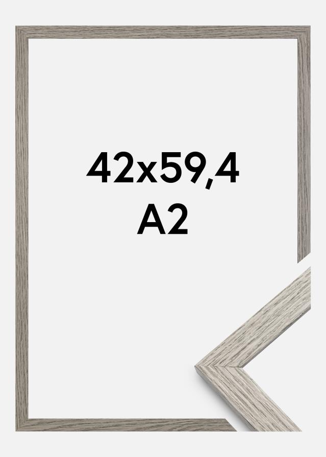 Ramă Stilată Sticlă acrilică Grey Oak 42x59,4 cm (A2)
