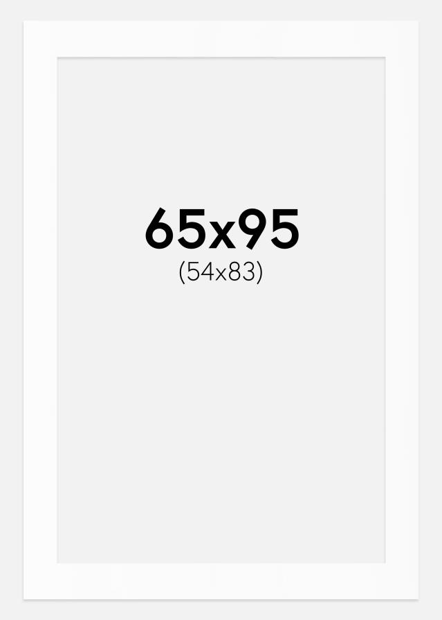 Paspartu Alb Standard (Miez Alb) 65x95 cm (54x83)