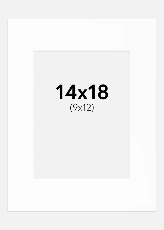 Paspartu Canson Alb Margine albă 14x18 cm (9x12)