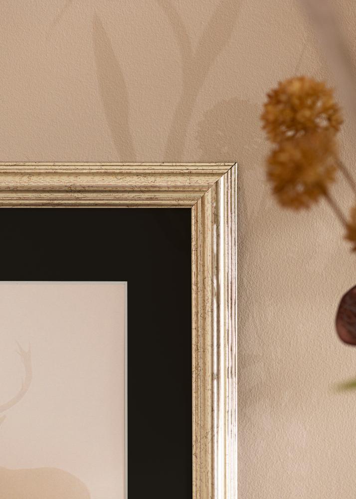 Ramă Västkusten Argintiu 70x100 cm - Paspartu Negru 62x93 cm