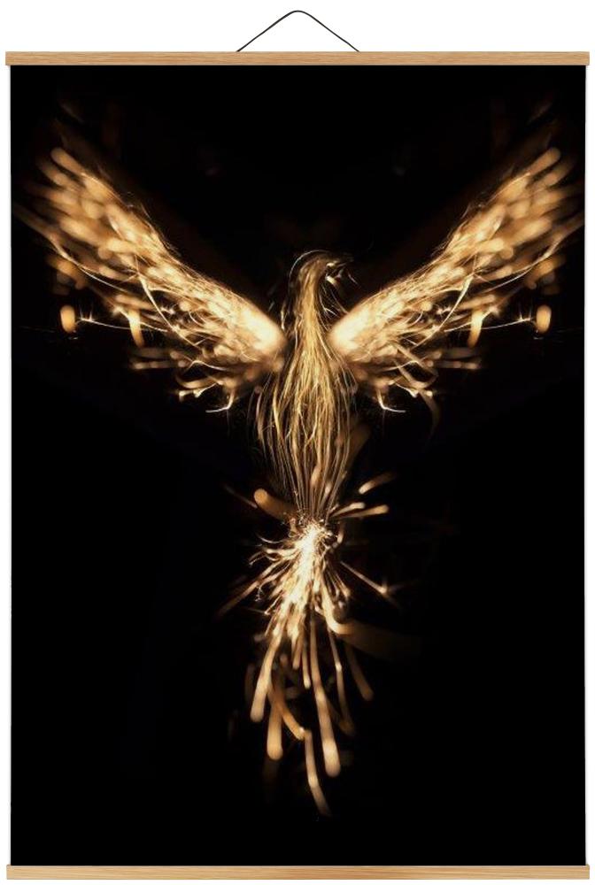 Agățătoare pentru postere Stejar - 80 cm