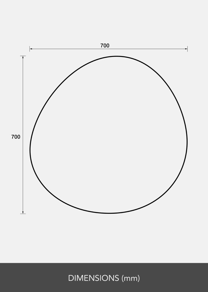 Oglindă Finesse 70x70 cm