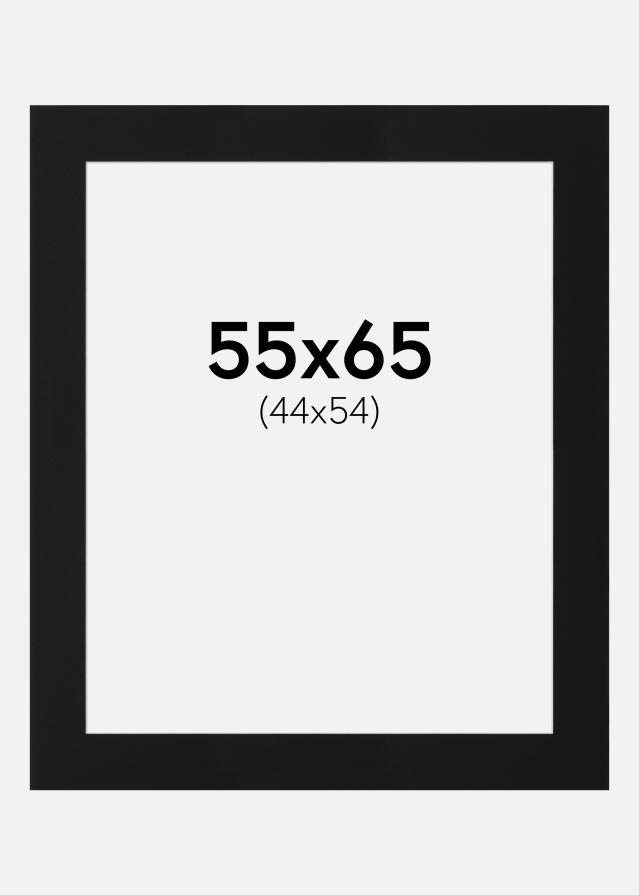 Paspartu Negru Standard (Miez Alb) 55x65 cm (44x54)